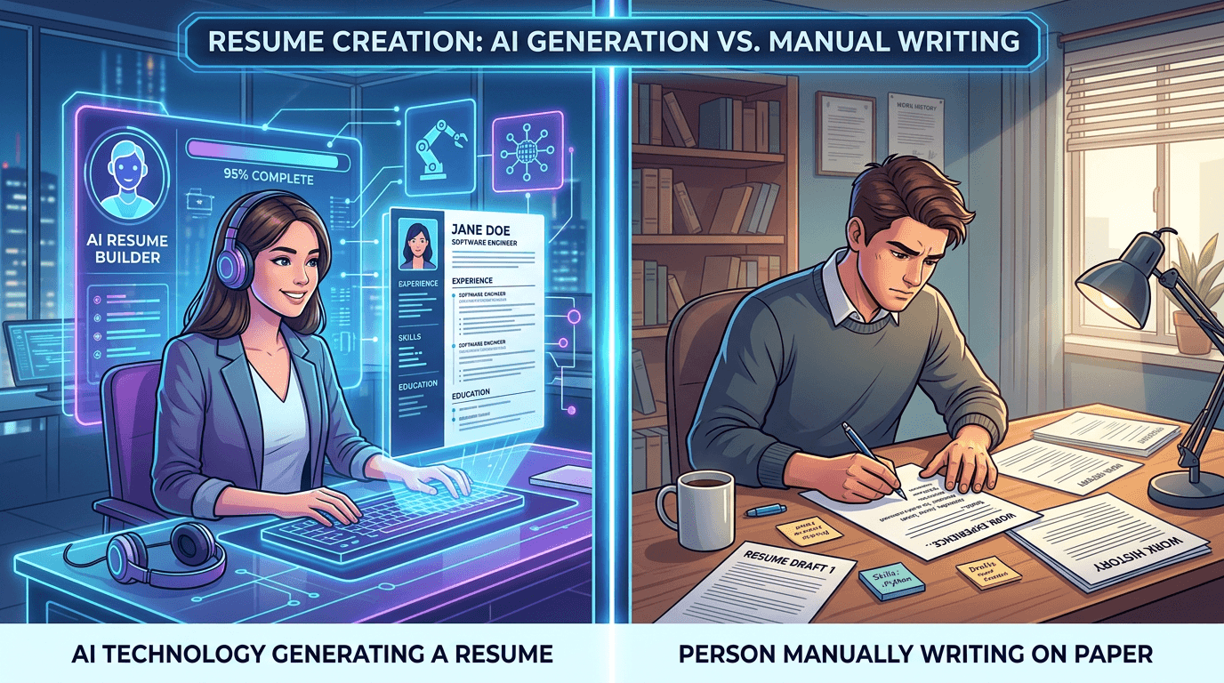 KI-Bewerbung vs. manuelle Bewerbung: Ein ehrlicher Vergleich (2026)